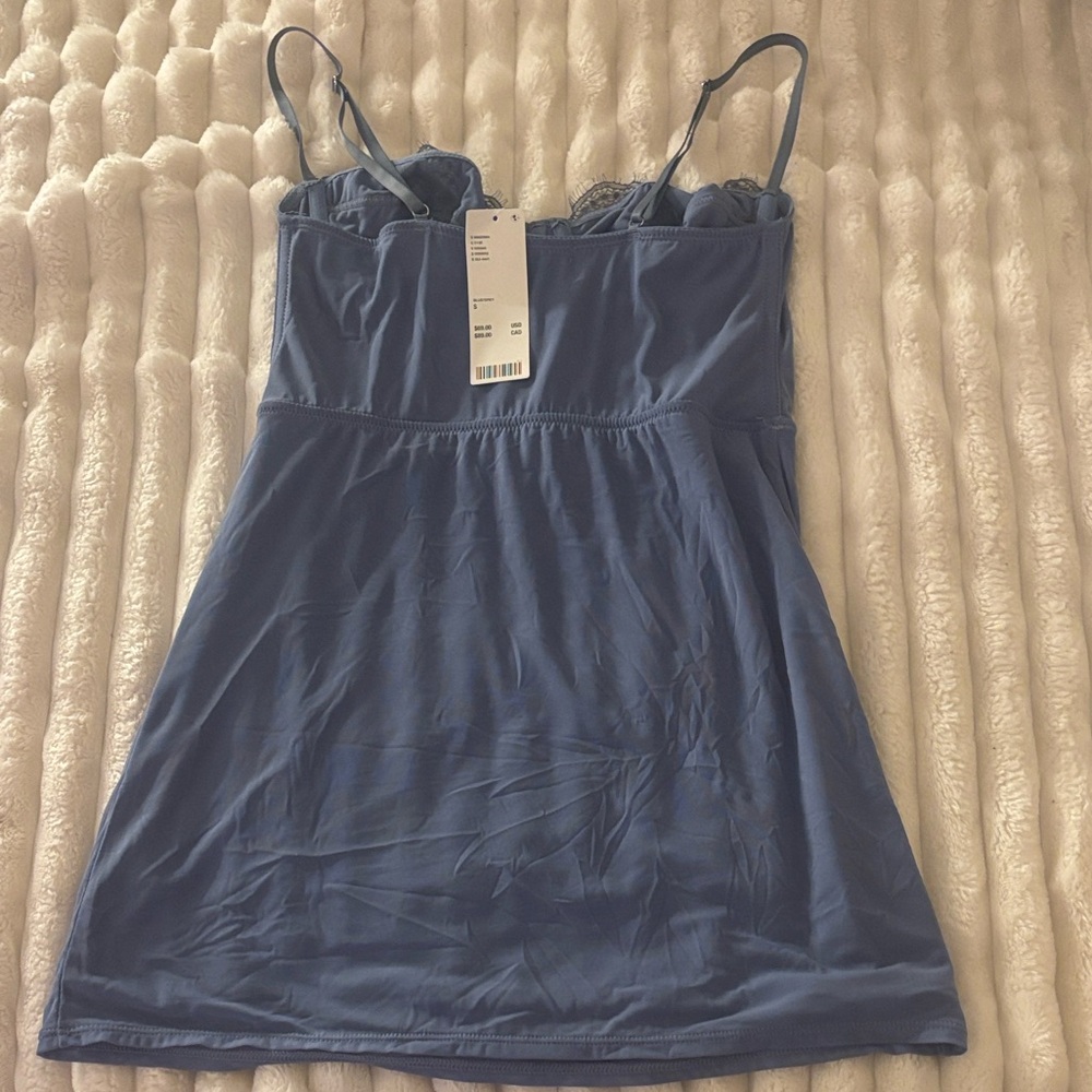 Urban Outfitters Navy Lace Chemise - Picture 4 of 5
